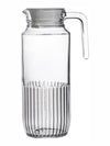 Clear Glass Water Jug with Lid