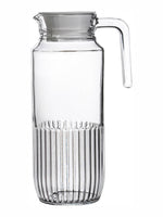 Clear Glass Water Jug with Lid