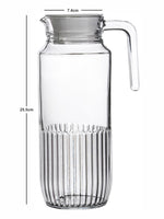 Clear Glass Water Jug with Lid