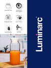 Clear Glass Water Jug with Lid
