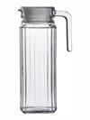 Clear Glass Water Jug with Lid
