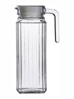Clear Glass Water Jug with Lid