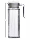 Clear Glass Water Jug with Lid