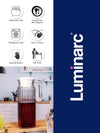 Clear Glass Water Jug with Lid