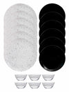 Color Print Glass Dinner Set of 18pcs