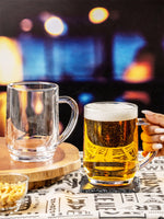 Clear Glass Haworth Beer Mug Set of 2pcs