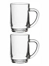 Clear Glass Haworth Beer Mug Set of 2pcs
