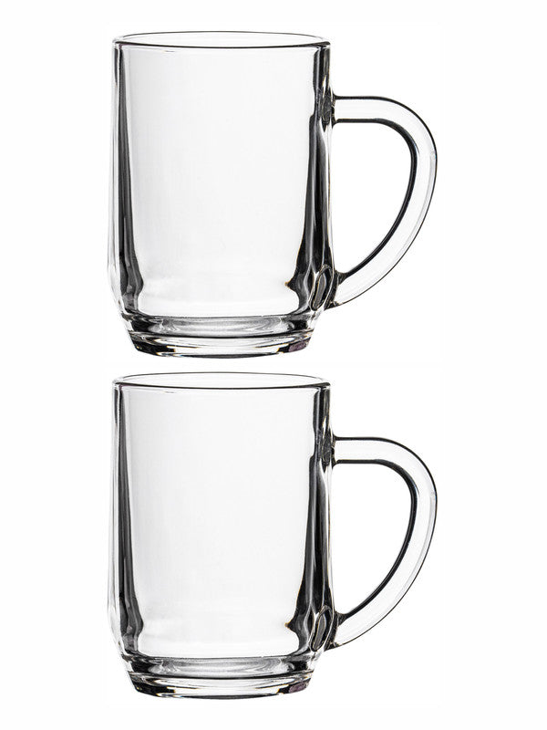 Clear Glass Haworth Beer Mug Set of 2pcs