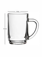 Clear Glass Haworth Beer Mug Set of 2pcs