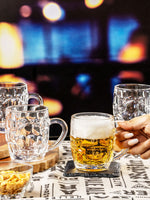 Clear Glass Britamia Beer Mug Set of 4pcs
