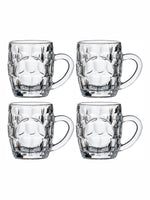 Clear Glass Britamia Beer Mug Set of 4pcs
