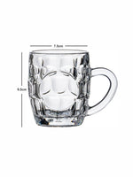 Clear Glass Britamia Beer Mug Set of 4pcs
