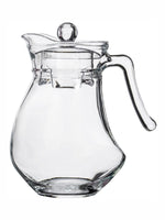 Clear Glass Water Jug with Lid