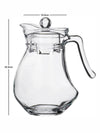 Clear Glass Water Jug with Lid