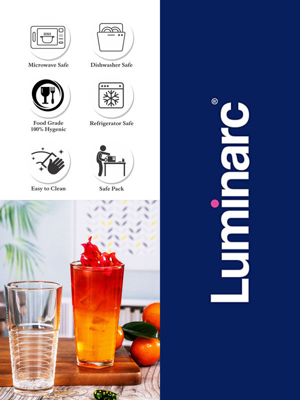 Clear Glass Tumbler Set of 6pcs