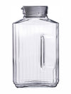 Clear Glass Water Jug with Lid