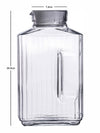 Clear Glass Water Jug with Lid