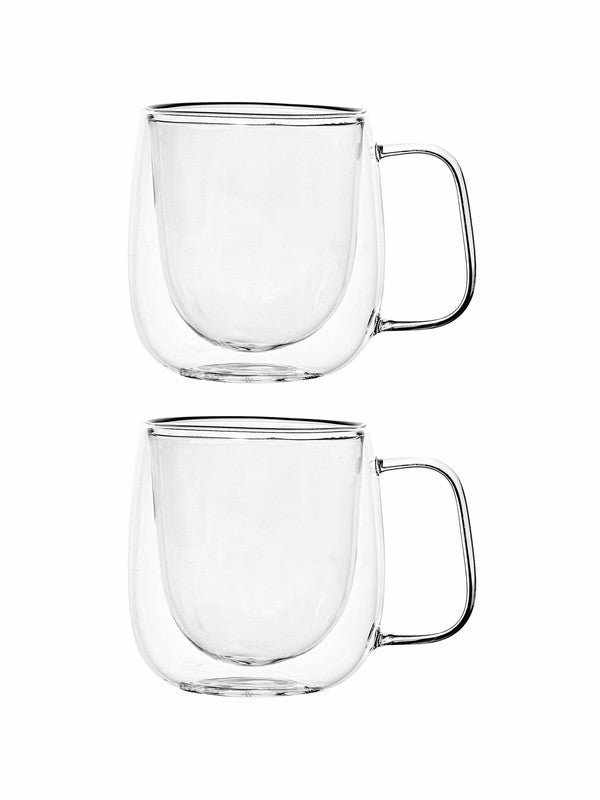 Double Wall Glass Tea/Coffee Mug Set of 2pcs