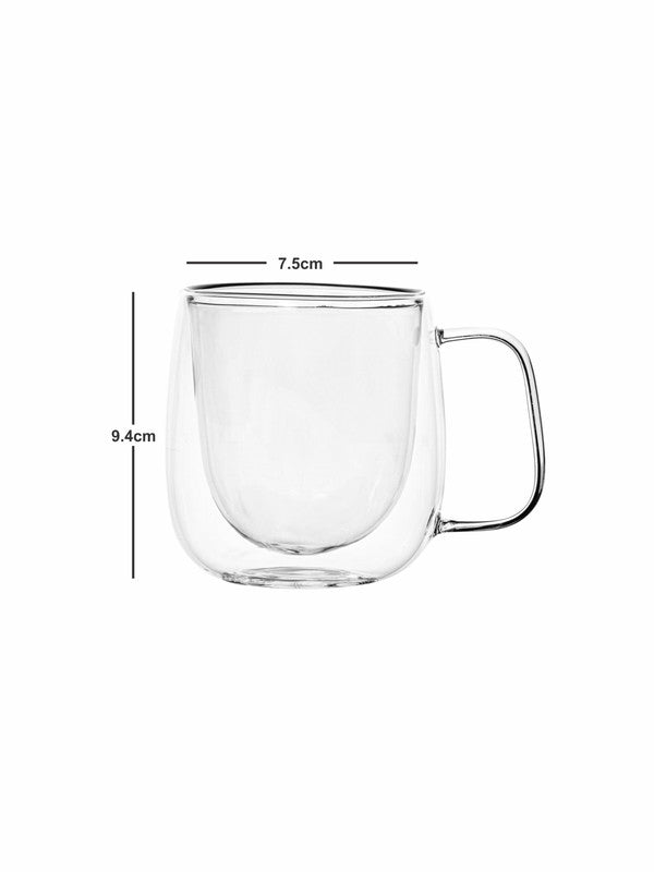 Double Wall Glass Tea/Coffee Mug Set of 2pcs