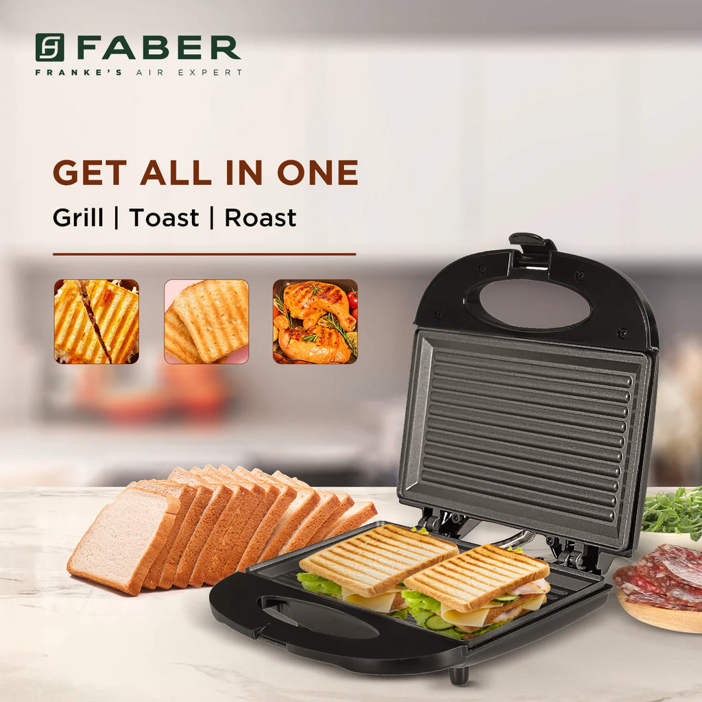 FRANKE ELECTRIC SANDWICH TOASTER GRILL FSTG 750 BK