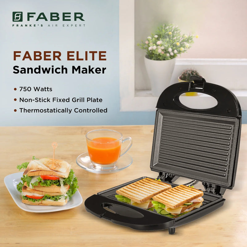 FRANKE ELECTRIC SANDWICH TOASTER GRILL FSTG 750 BK