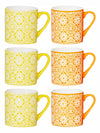 Ceramics Tea/Coffee Mug Set of 6pcs