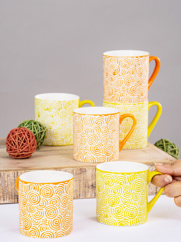 Ceramics Tea/Coffee Mug Set of 6pcs