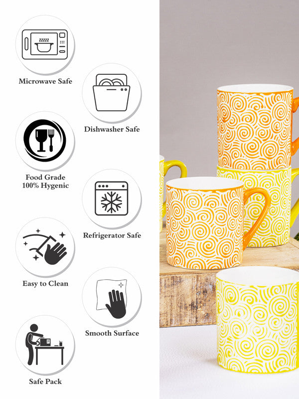 Ceramics Tea/Coffee Mug Set of 6pcs