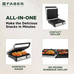 FRANKE 3 IN 1 MULTI FUNCTIONAL GRILLER FTG 2200W SS BK 131.0686.980