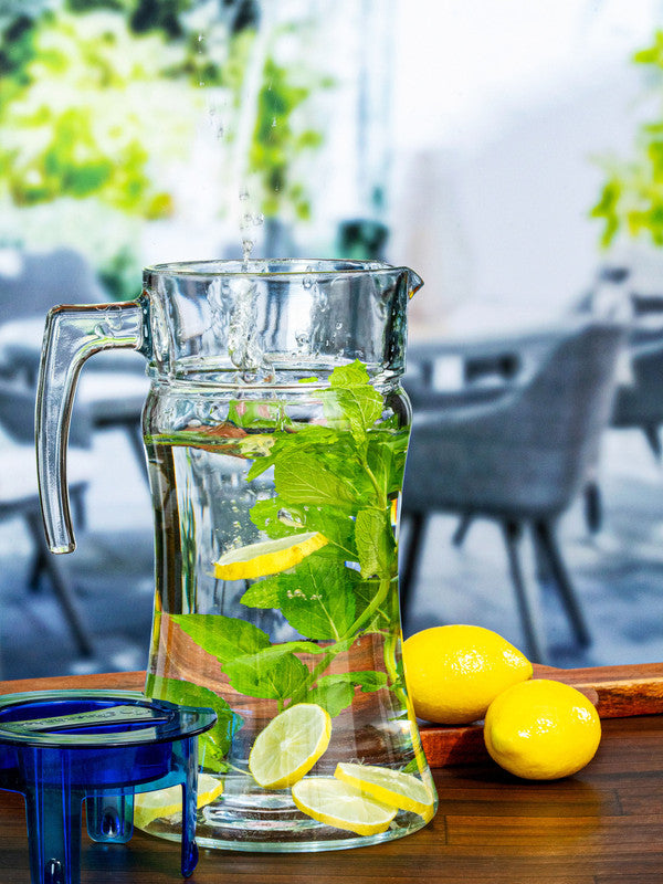 Water Server Glass Jug with Lid