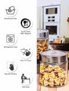 Clear Glass Storage Jar Set with Lid of 3pcs