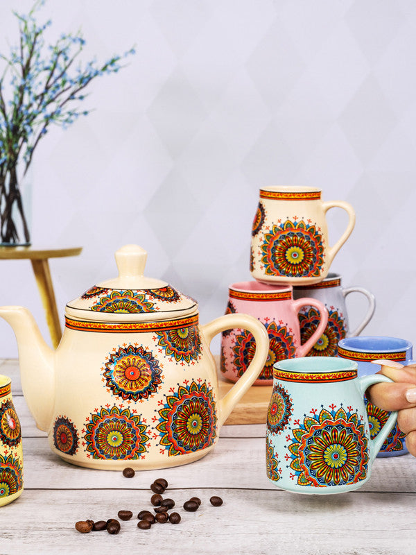 Ceramics Azurro Tea Set of 7pcs