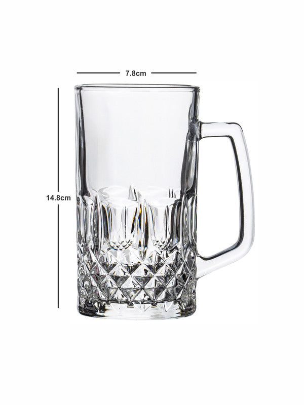 Clear Glass Vesca Beer Mug Set of 2pcs