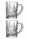 Clear Glass Scala Beer Mug Set of 2pcs