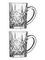 Clear Glass Scala Beer Mug Set of 2pcs