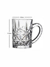 Clear Glass Scala Beer Mug Set of 2pcs