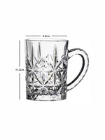Clear Glass Scala Beer Mug Set of 2pcs