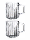 Clear Glass Vesca Beer Mug Set of 2pcs