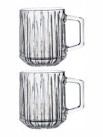 Clear Glass Vesca Beer Mug Set of 2pcs