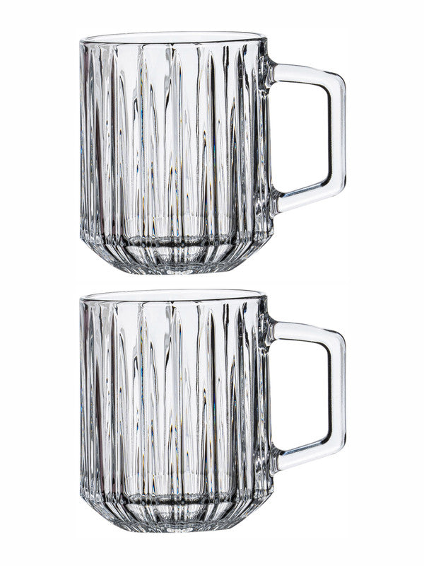 Clear Glass Vesca Beer Mug Set of 2pcs