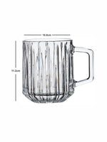 Clear Glass Vesca Beer Mug Set of 2pcs