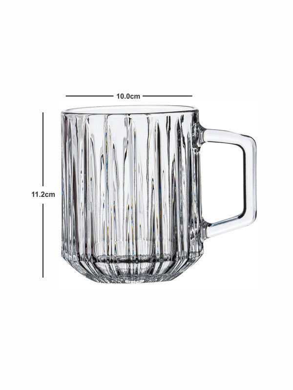 Clear Glass Vesca Beer Mug Set of 2pcs
