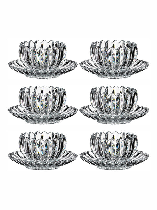 Clear Glass Eva Serving Set of 12pcs