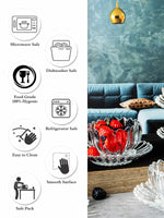 Clear Glass Eva Serving Set of 12pcs