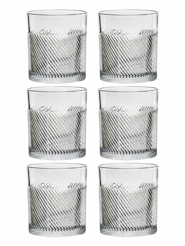 Clear Glass Tumbler Set of 6pcs