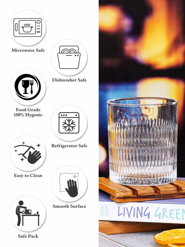 Clear Glass Tumbler Set of 6pcs
