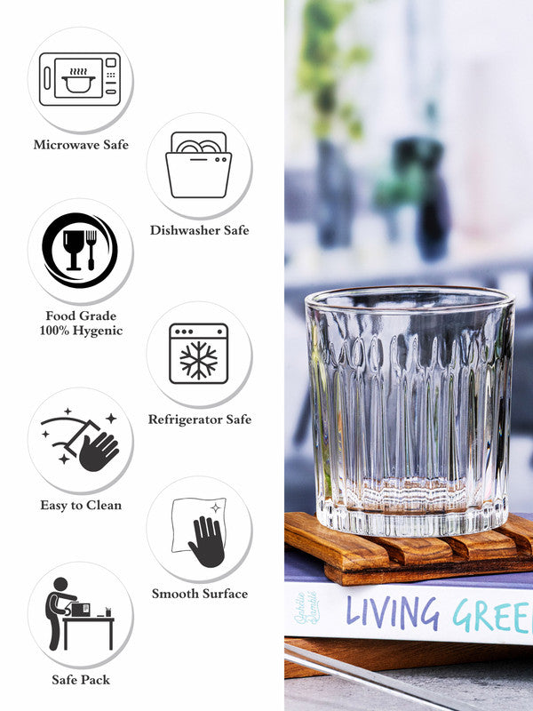 Clear Glass Tumbler Set of 6pcs