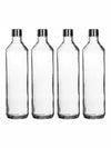 Clear Glass Summer Bottle Set of 4pcs
