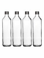 Clear Glass Summer Bottle Set of 4pcs