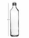 Clear Glass Summer Bottle Set of 4pcs